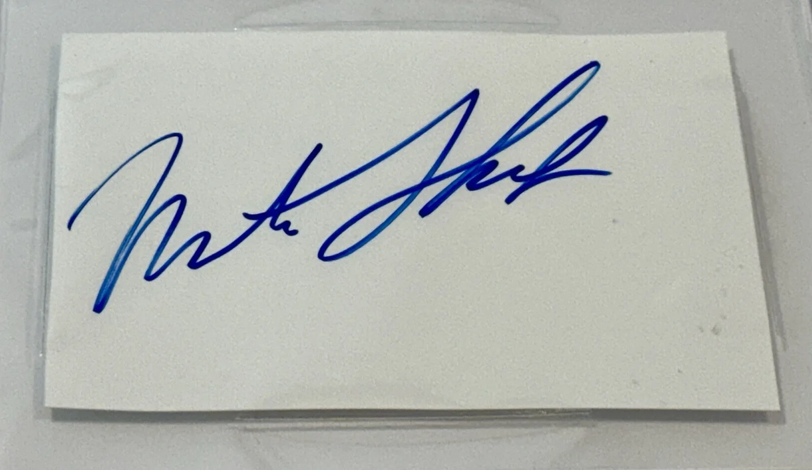 Martin Short — Martin Short signed cut Index Card actor comedian SNL Beckett coa slab, изображение 2