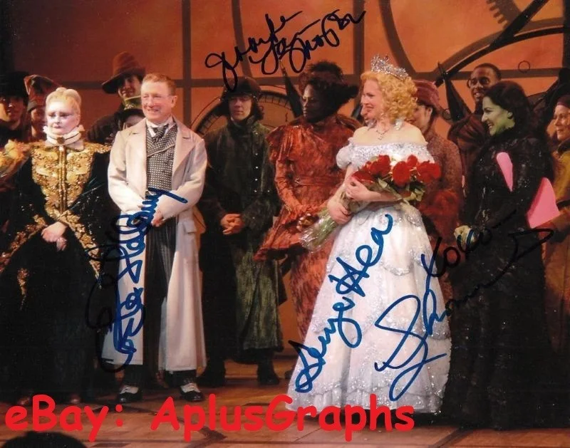 see description — WICKED... S. Bean, C. Shelley, J.L. Thompson & G. Hearn (Broadway) SIGNED