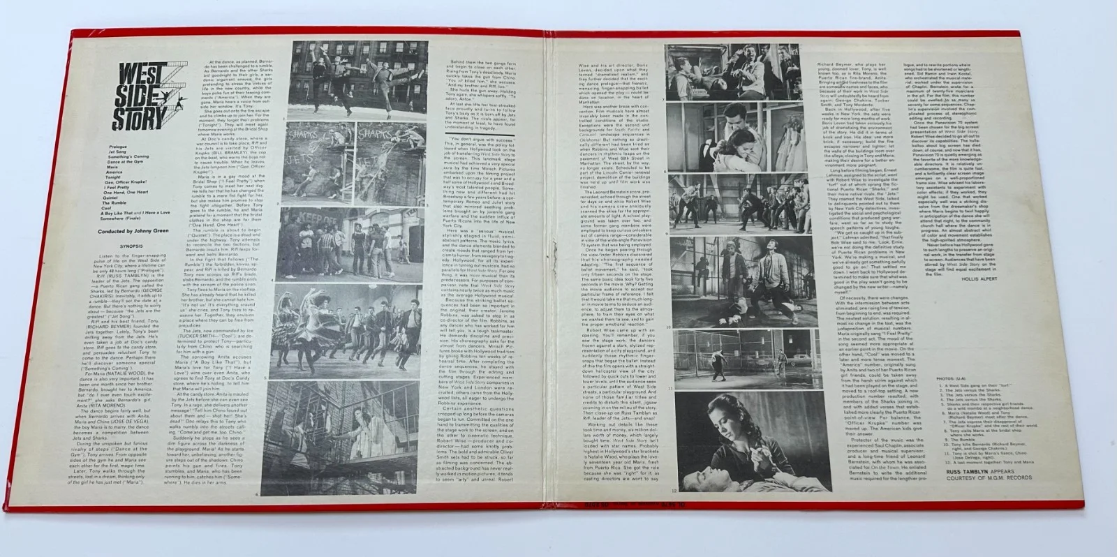 Stephen Sondheim Signed West Side Story Record Vinyl Album - JSA COA, image 3