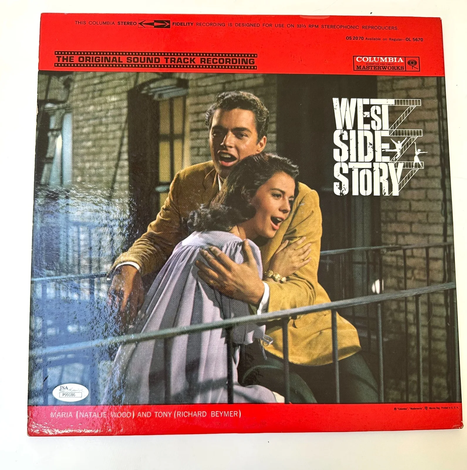 Stephen Sondheim Signed West Side Story Record Vinyl Album - JSA COA, image 4