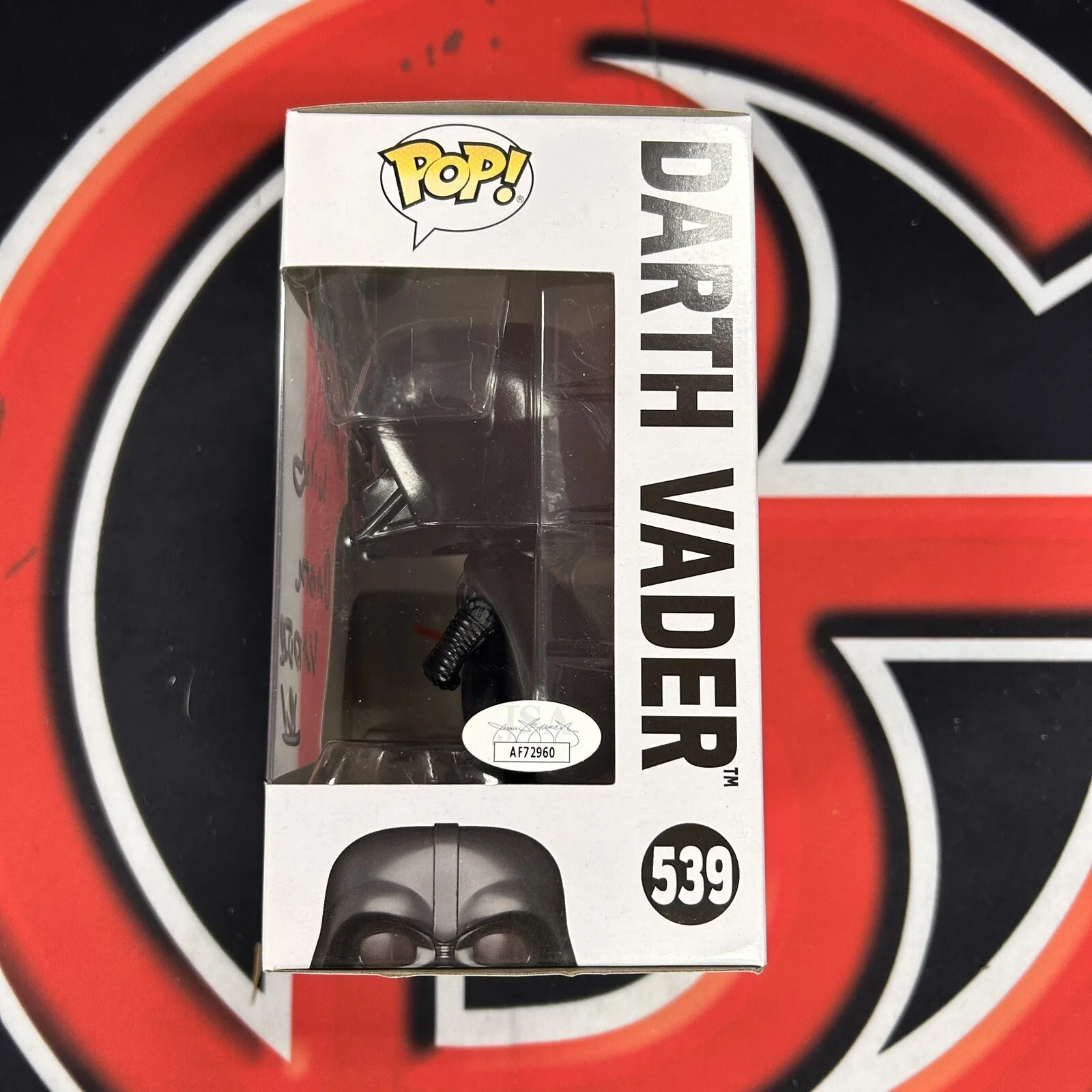 Spencer Wilding Signed Star Wars Funko Pop #539 Darth Vader JSA, image 2