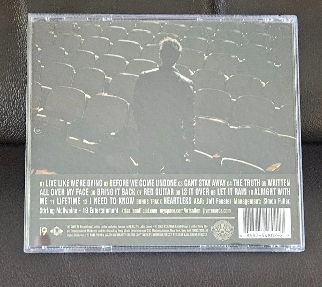 *SIGNED* Kris Allen self-titled CD (on front cover of sleeve insert), image 5
