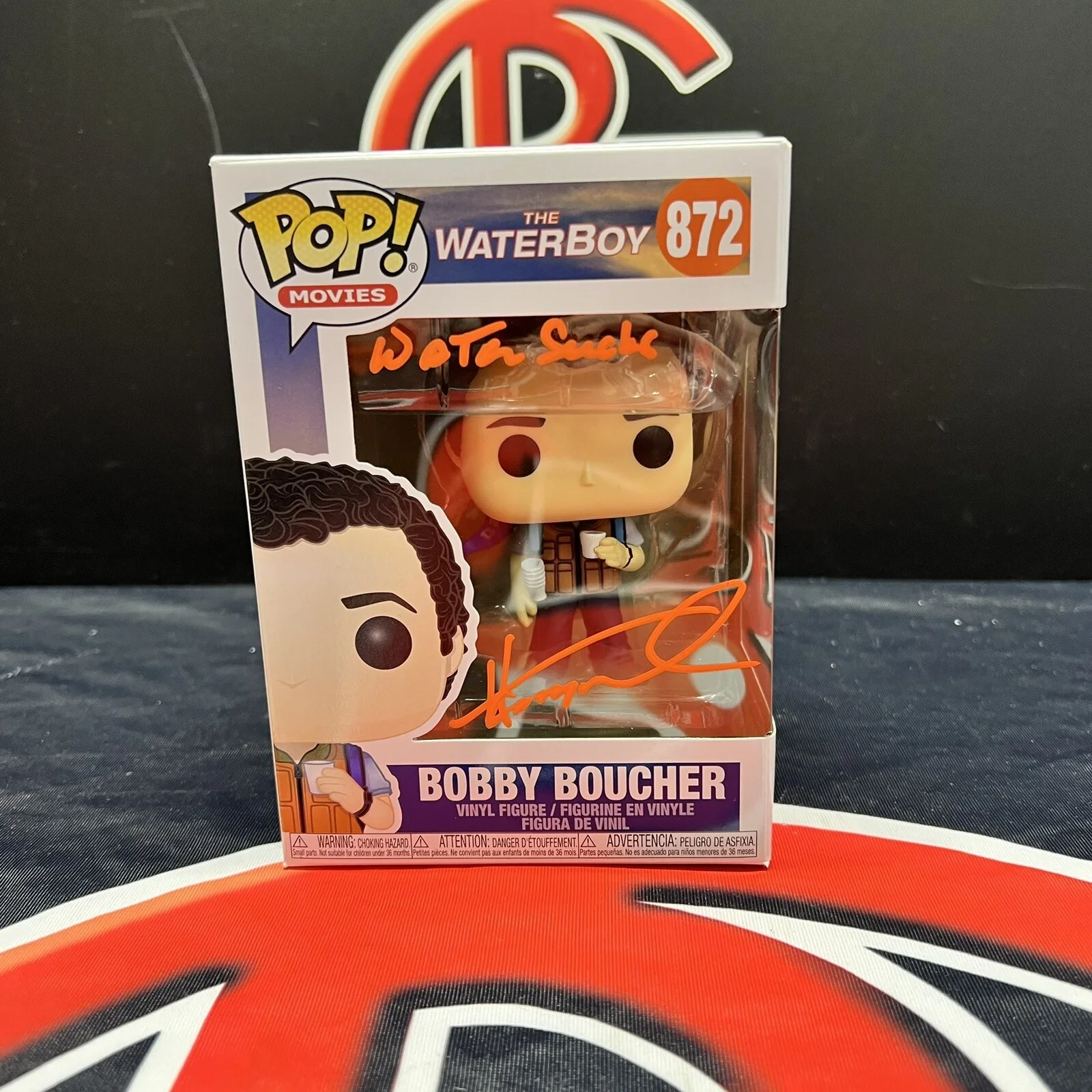 Henry Winkler — Henry Winkler Autographed Funko Pop Adam Sandler Water Boy Steiner CX