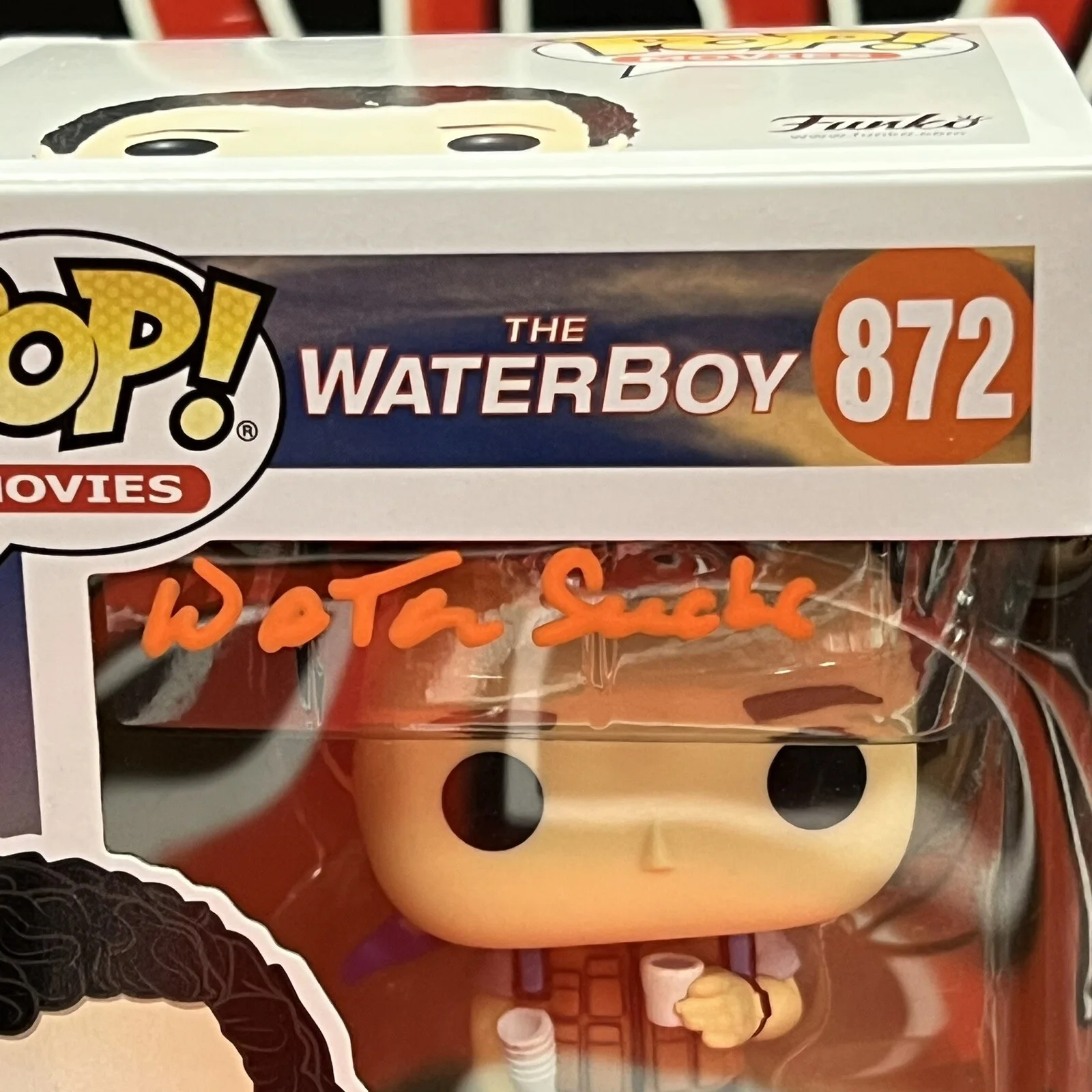 Henry Winkler — Henry Winkler Autographed Funko Pop Adam Sandler Water Boy Steiner CX, изображение 3