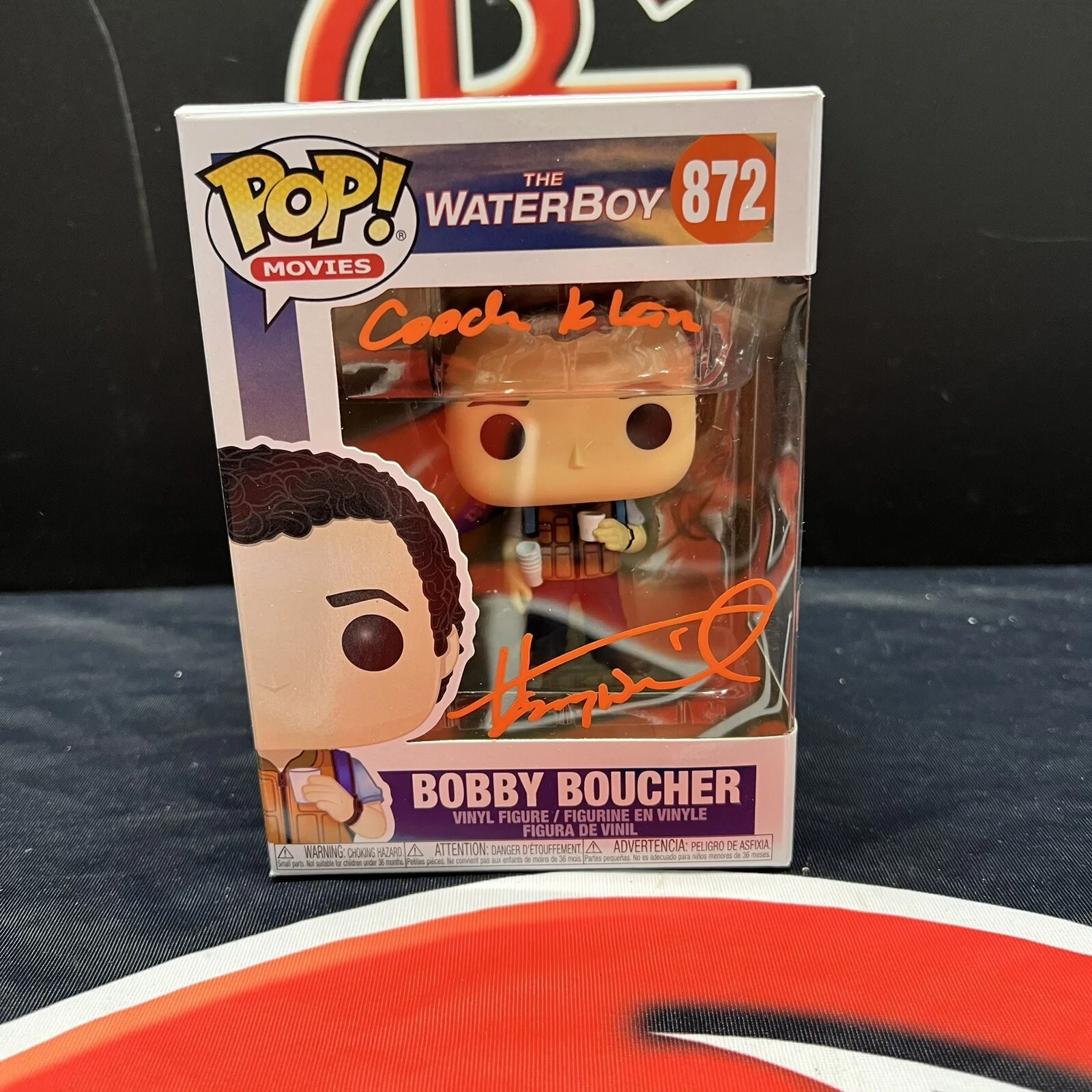 Henry Winkler — Henry Winkler Autographed Funko Pop Adam Sandler Water Boy Steiner CX