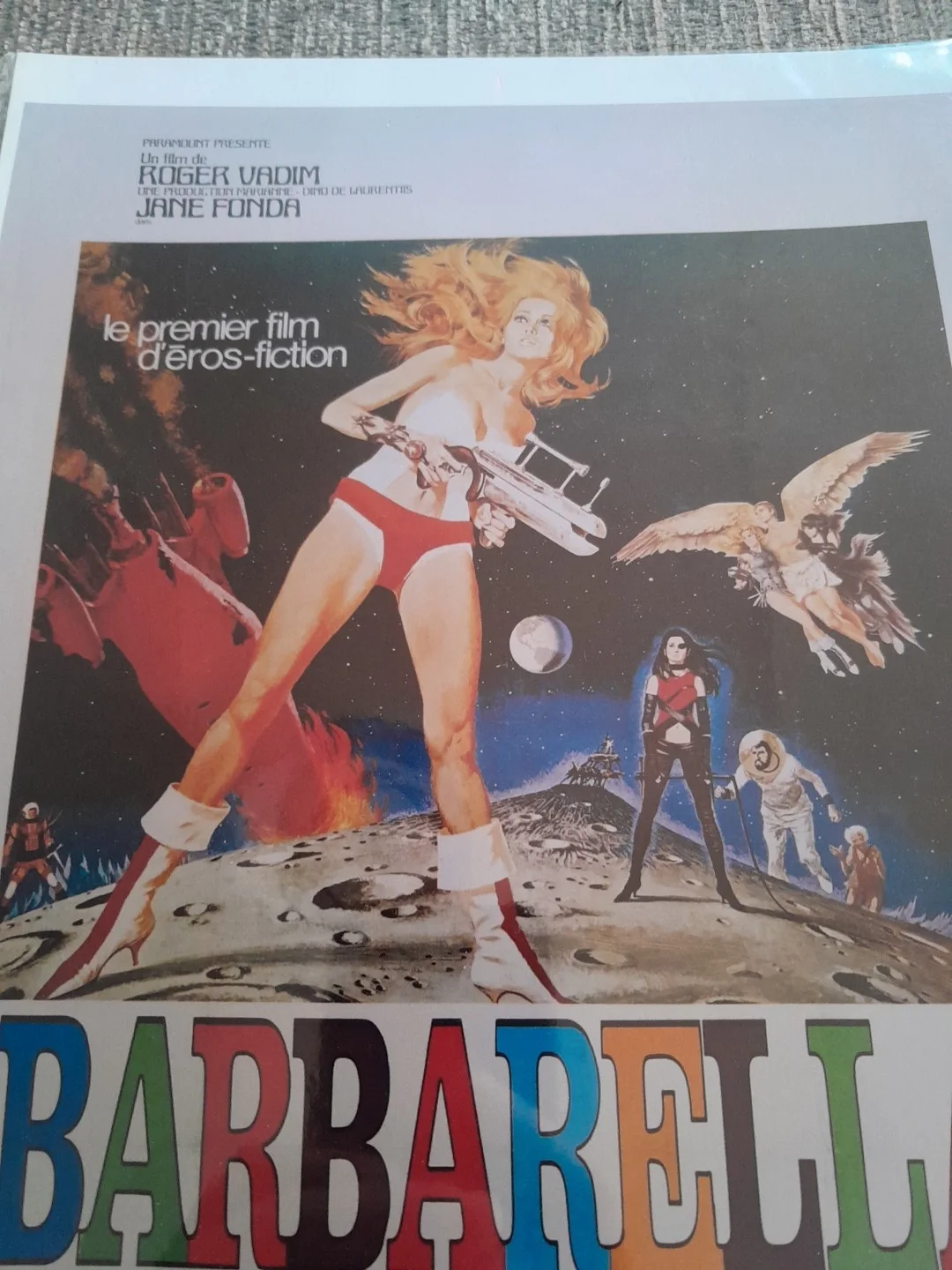 Vintage BARBARELLA Movie Poster Repro, image 2
