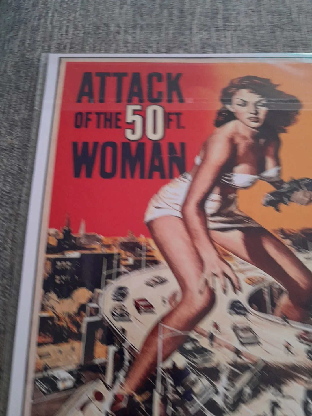 Attack Of The 50ft Woman Vintage Movie Poster Repro, изображение 2
