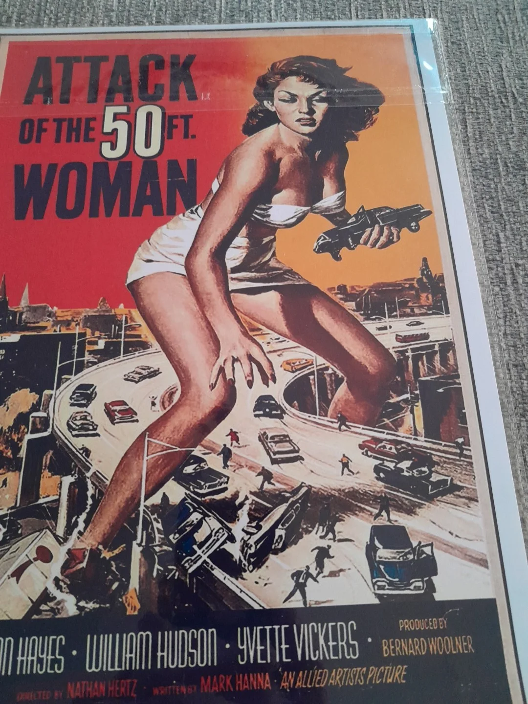 Attack Of The 50ft Woman Vintage Movie Poster Repro, изображение 3
