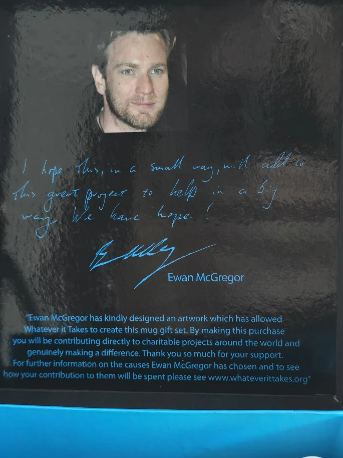 EWAN MCGREGOR MUG -WHATEVER IT TAKES - NEW IN BOX, image 3