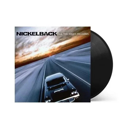 Nickelback All The Right Reasons Vinyl SIGNED COVER By Entire Band, image 2