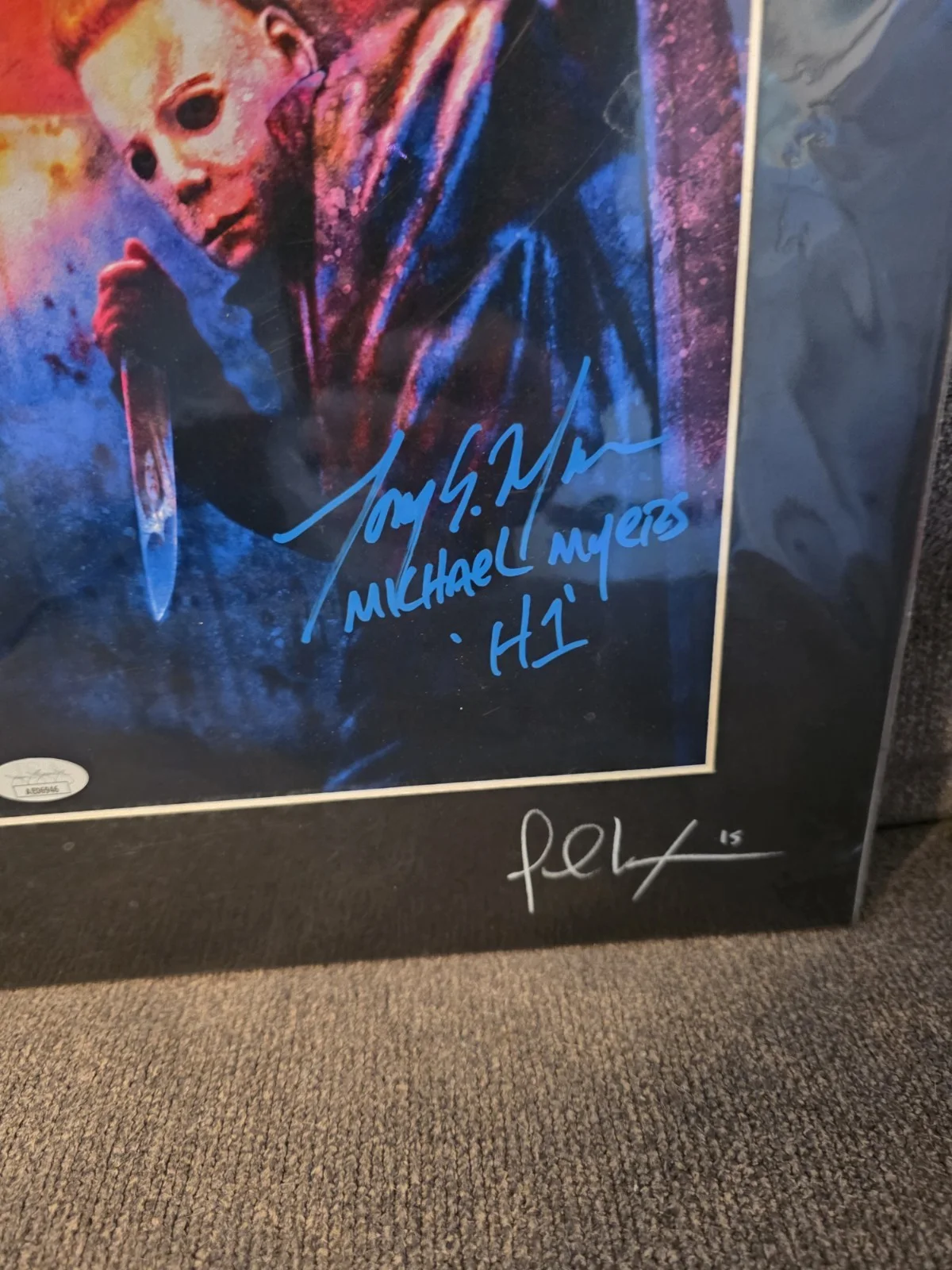 Tony Moran Signed Halloween Michael Myers Artwork, image 2