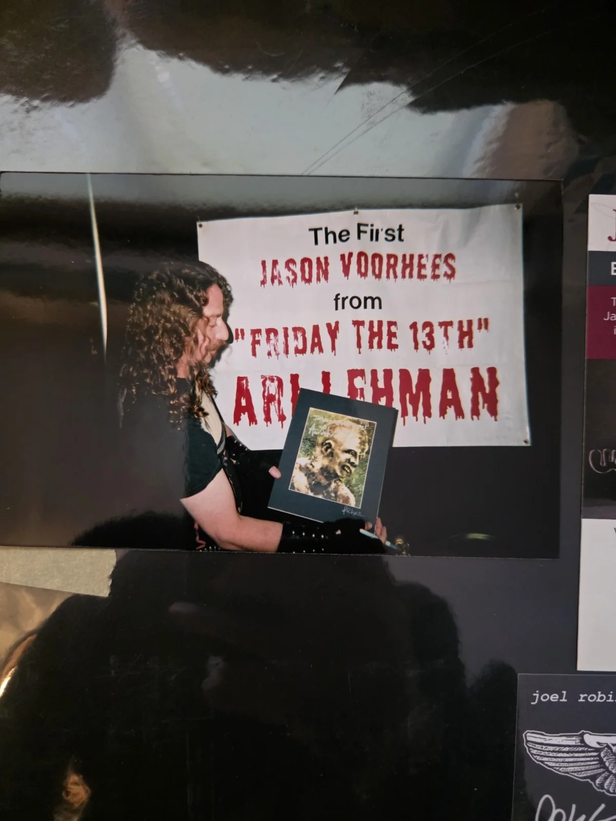 Ari Lehman Signed Artwork With COA And Photo Of Signing Jason Voorhees, изображение 5