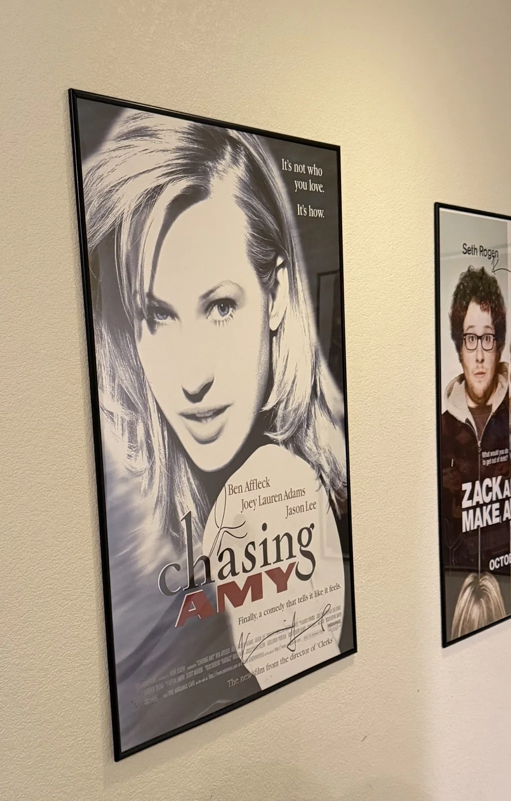 Kevin Smith, Jay Mewes — Chasing Amy Movie Poster 27" x 40"-Signed by Kevin Smith/Jay Mewes, image 2