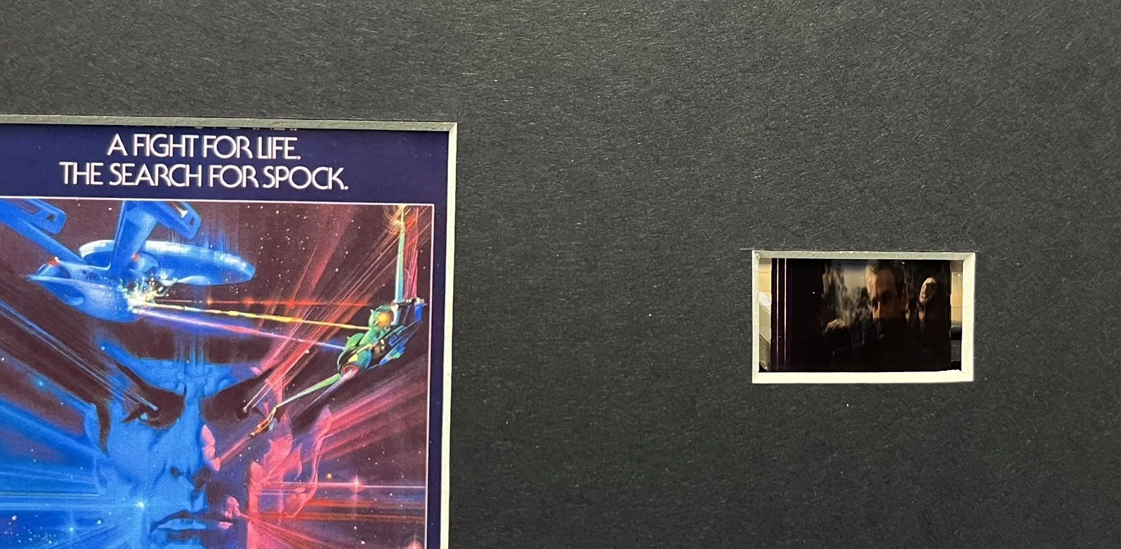 STAR TREK .THE SEARCH FOR SPOCK . 35mm Film Cell Mounted Display, изображение 3