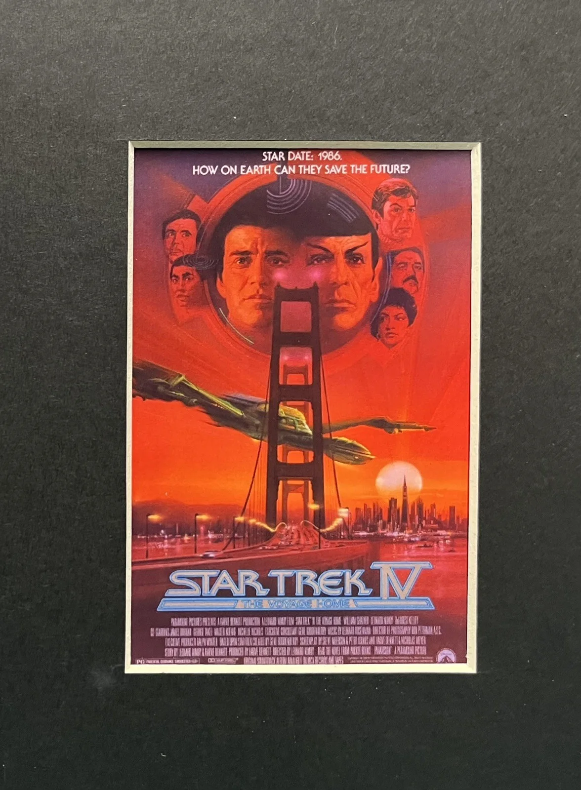 STAR TREK .THE VOYAGE HOME . 35mm Film Cell Mounted Display, image 2