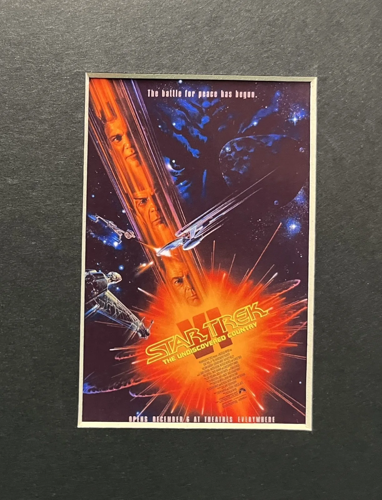 STAR TREK .THE UNDISCOVERED COUNTRY . 35mm Film Cell Mounted Display, image 2