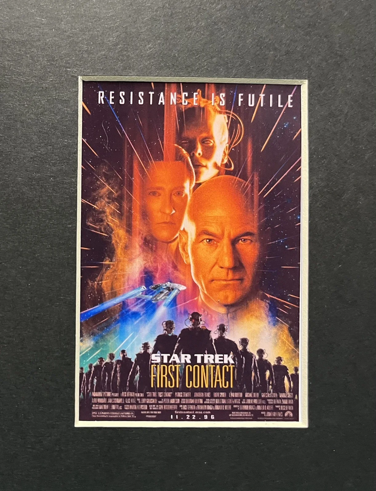 STAR TREK . FIRST CONTACT . 35mm Film Cell Mounted Display, image 2