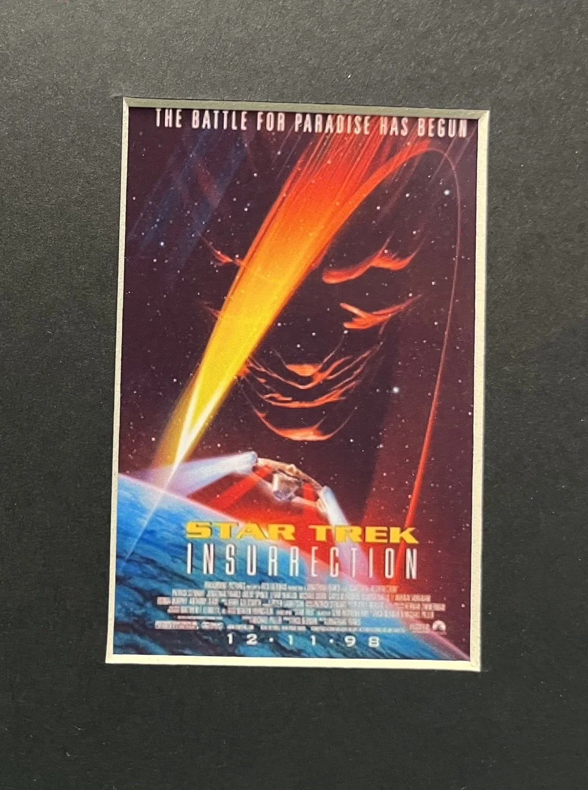 STAR TREK . INSURRECTION . 35mm Film Cell Mounted Display, image 2