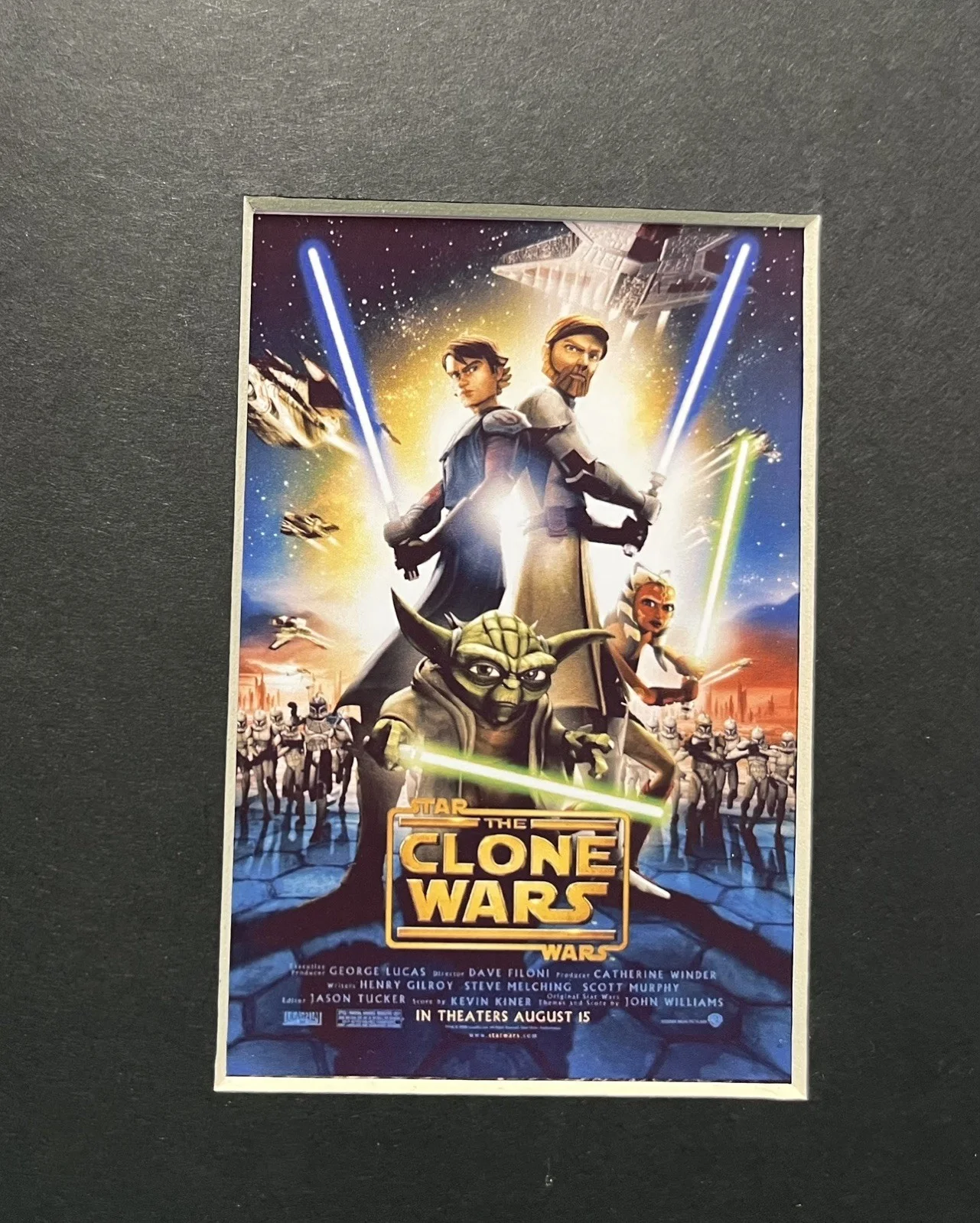 STAR WARS . THE CLONE WARS . . 35mm Film Cell Mounted Display, image 2