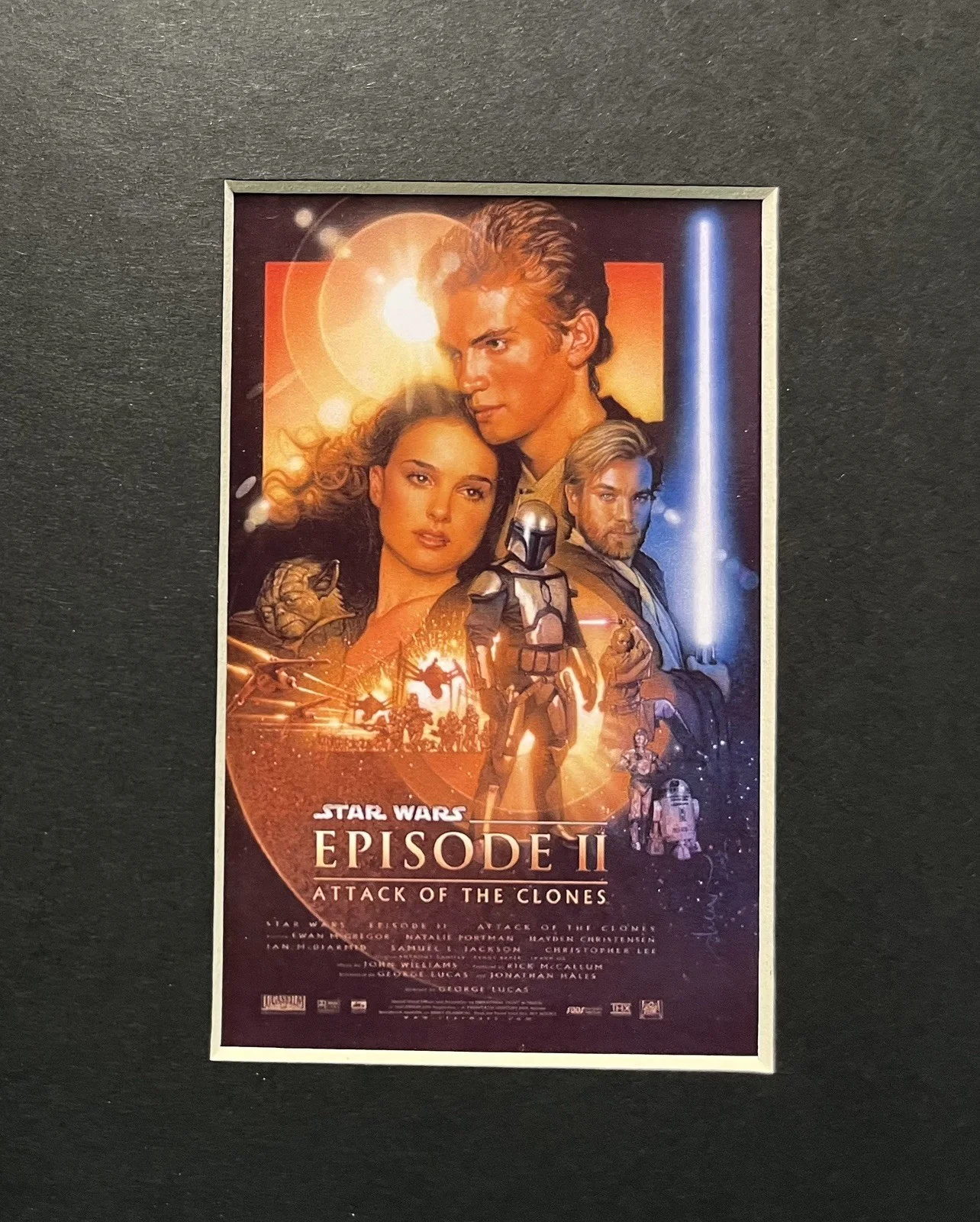 STAR WARS . ATTACK OF THE CLONES. . 35mm Film Cell Mounted Display, изображение 2