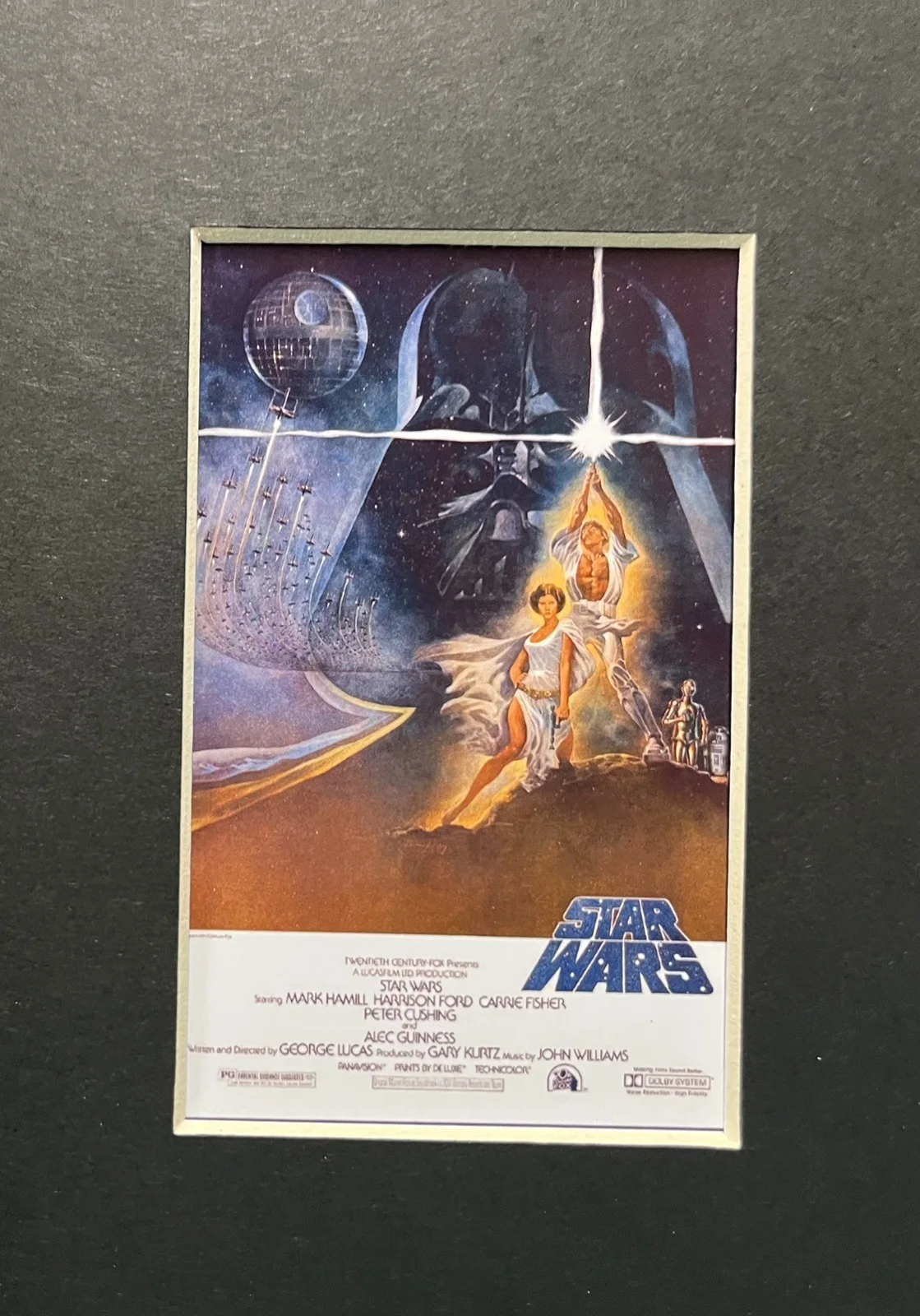 STAR WARS . NEW HOPE . 35mm Film Cell Mounted Display, image 2