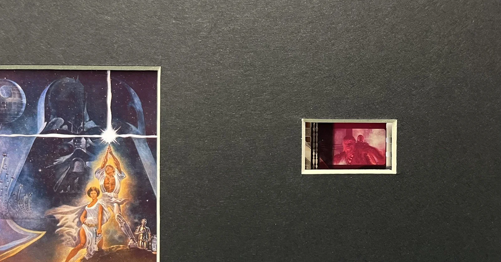 STAR WARS . NEW HOPE . 35mm Film Cell Mounted Display, image 3