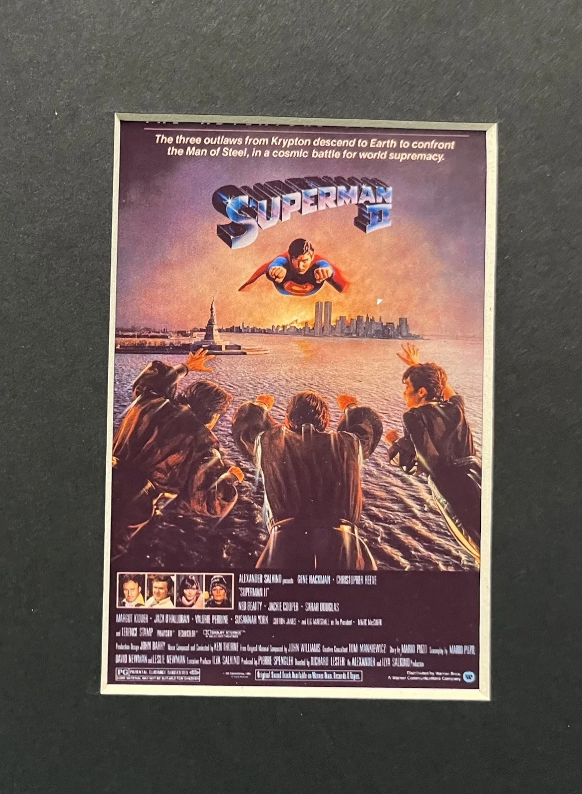 SUPERMAN . SUPERMAN 2. 35mm Film Cell Mounted Display, image 2