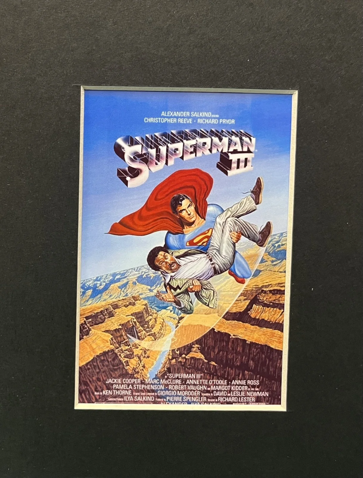 SUPERMAN . SUPERMAN 3 . 35mm Film Cell Mounted Display, image 2