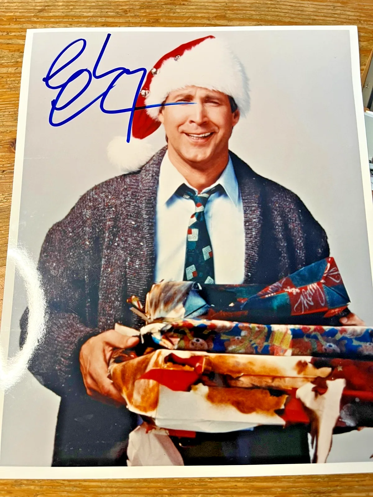 Chevy Chase Signed Photo Christmas Vacation Clark Griswold COA, изображение 2