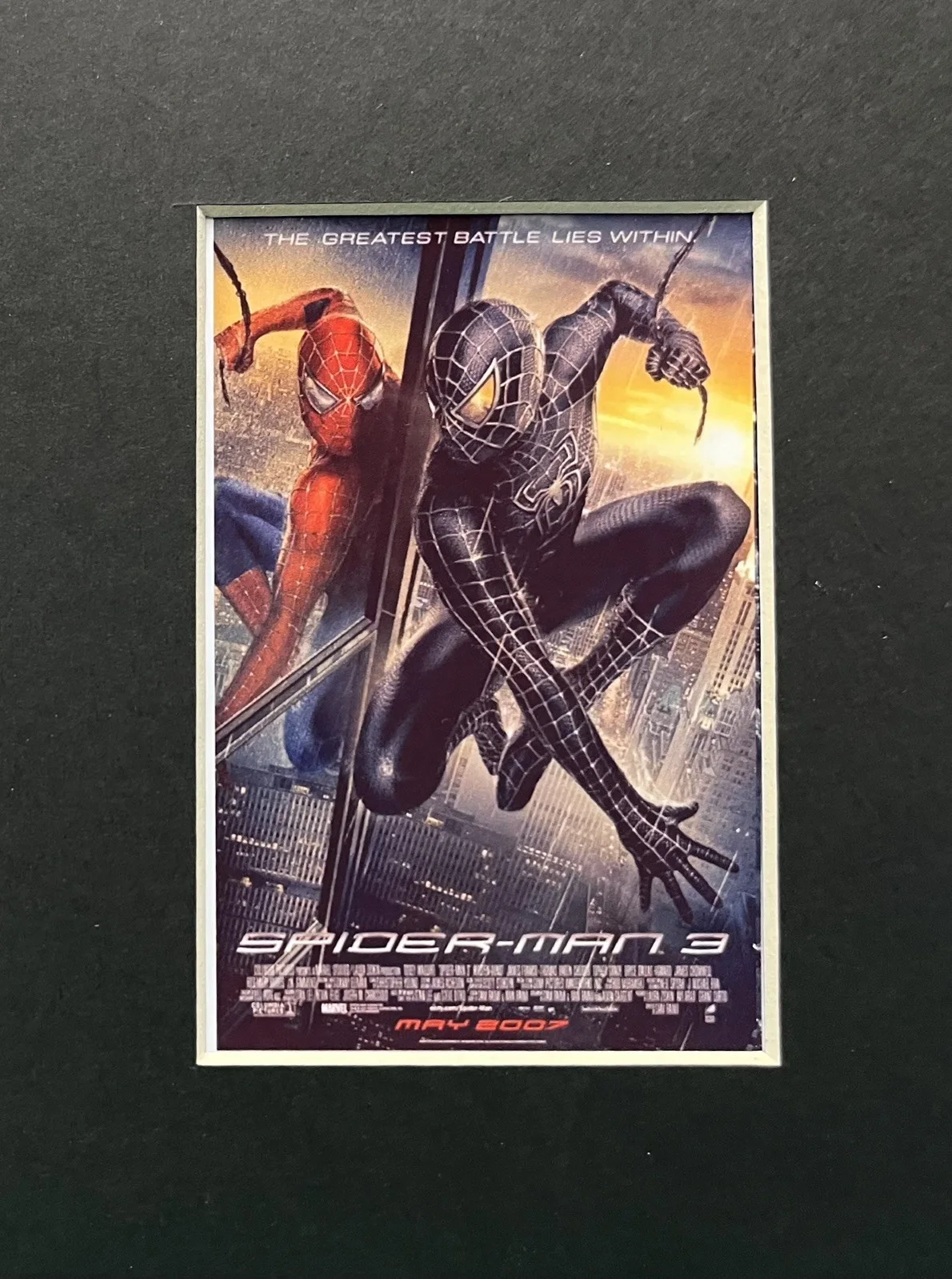 SPIDER - MAN. . SPIDER-MAN 3. 35mm Film Cell Mounted Display, image 2