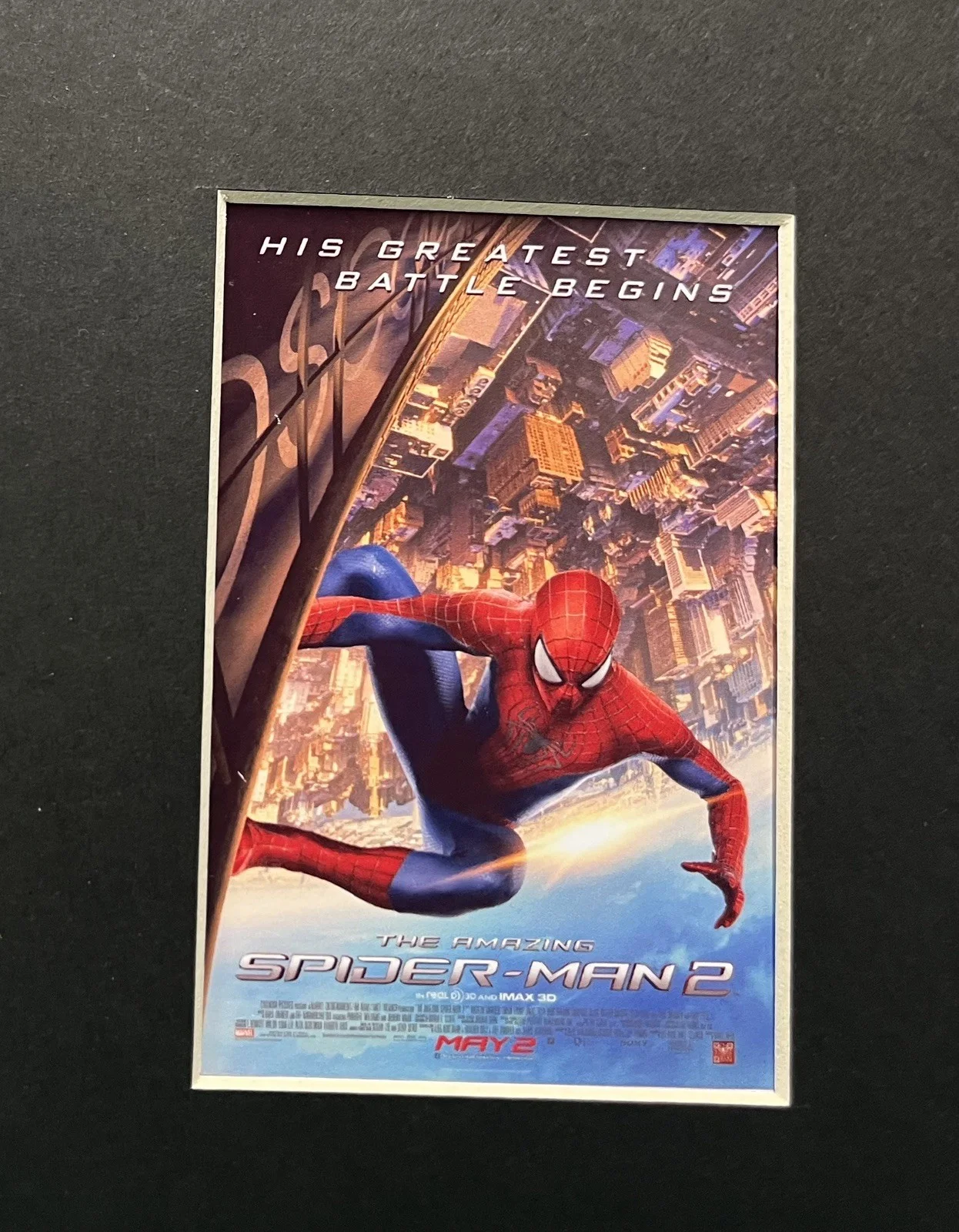 SPIDER - MAN. . THE AMAZING SPIDER-MAN 2. . 35mm Film Cell Mounted Display, изображение 2