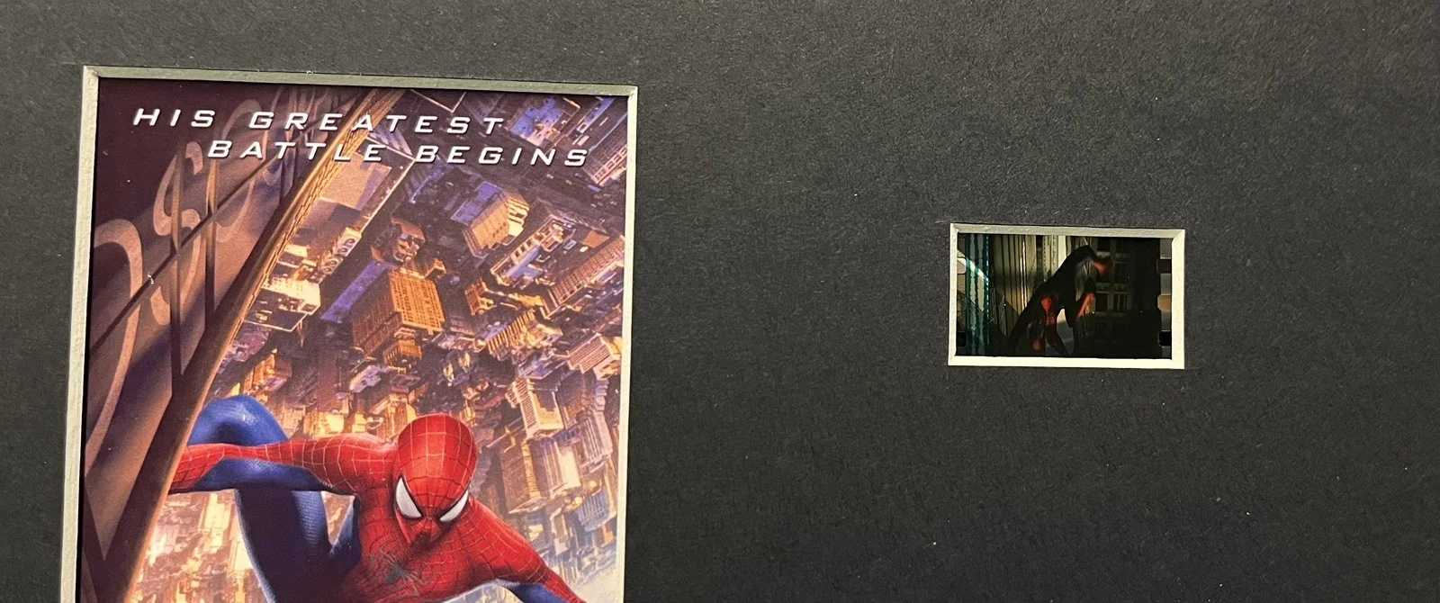 SPIDER - MAN. . THE AMAZING SPIDER-MAN 2. . 35mm Film Cell Mounted Display, изображение 3