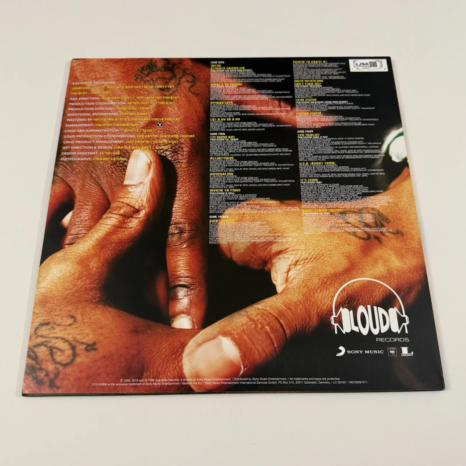 THE ALCHEMIST HAVOC MOBB DEPP SIGNED MURDA MUZIK VINYL RECORD AUTOGRAPH JSA COA, изображение 3