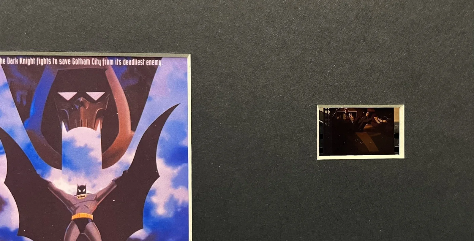 BATMAN .BATMAN MASK OF THE. PHANTASM. 35mm Film Cell Mounted Display, изображение 3