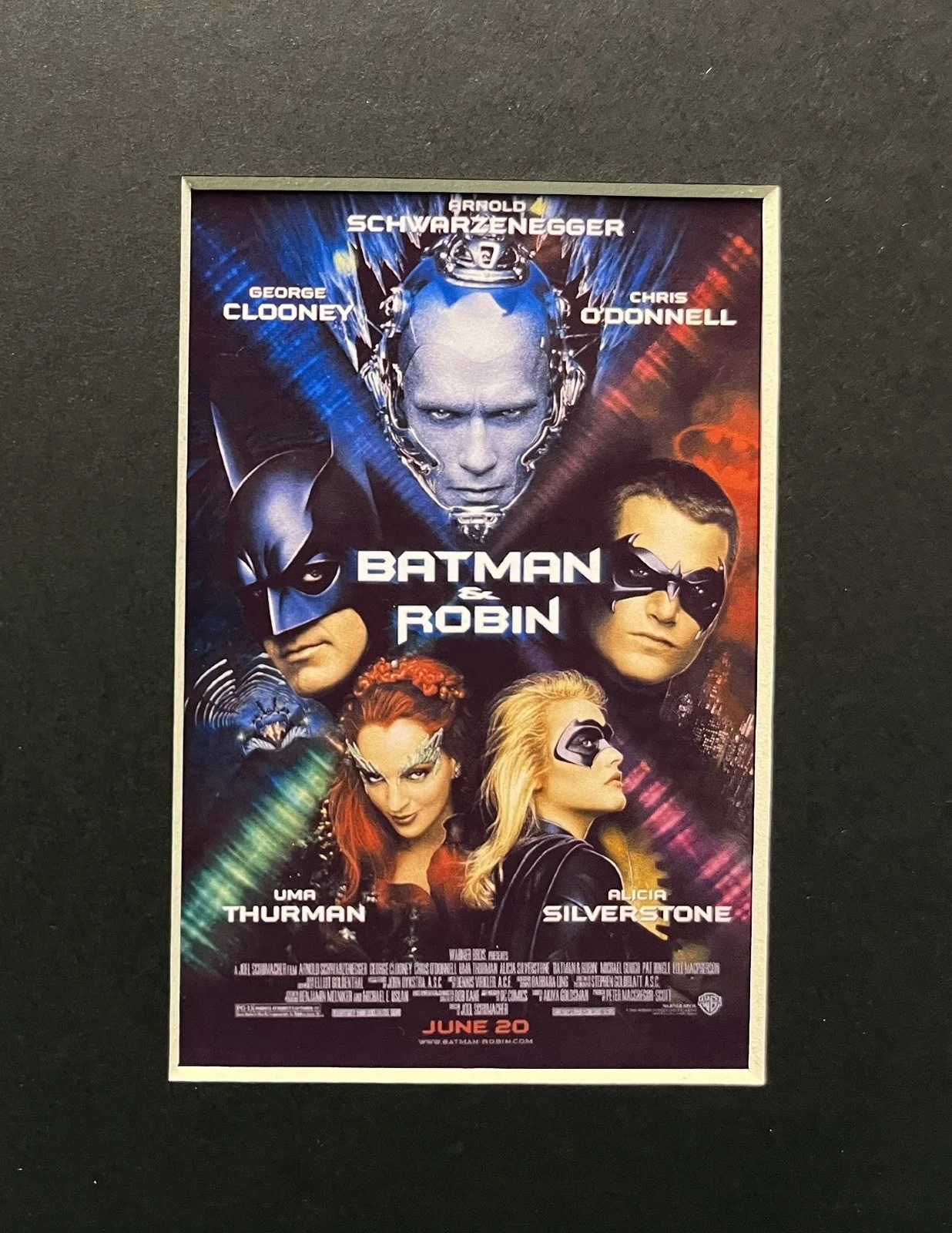 BATMAN .BATMAN AND ROBIN. 35mm Film Cell Mounted Display, image 2