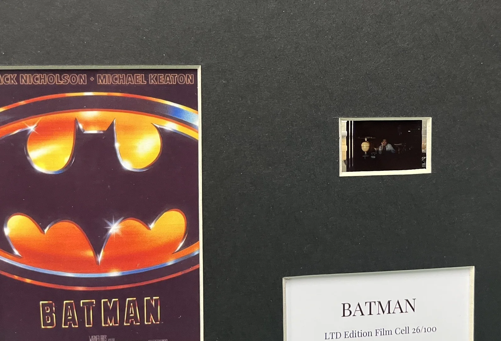 BATMAN .BATMAN . 35mm Film Cell Mounted Display, image 3