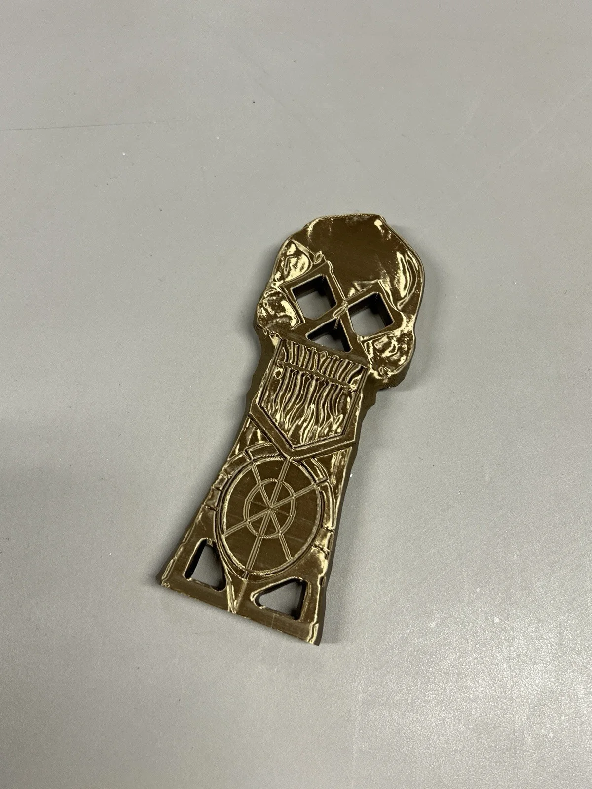 The Goonies Movie Copper Bones Key Replica Prop 3D Printed, image 3