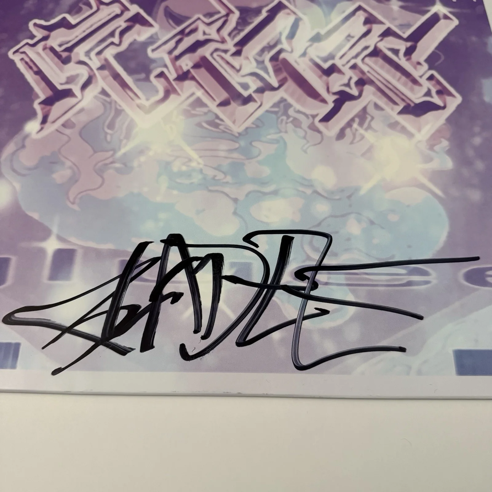 BLADEE SIGNED GLUEE VINYL RECORD RAPPER CREST ICEDANCER JSA COA, image 2