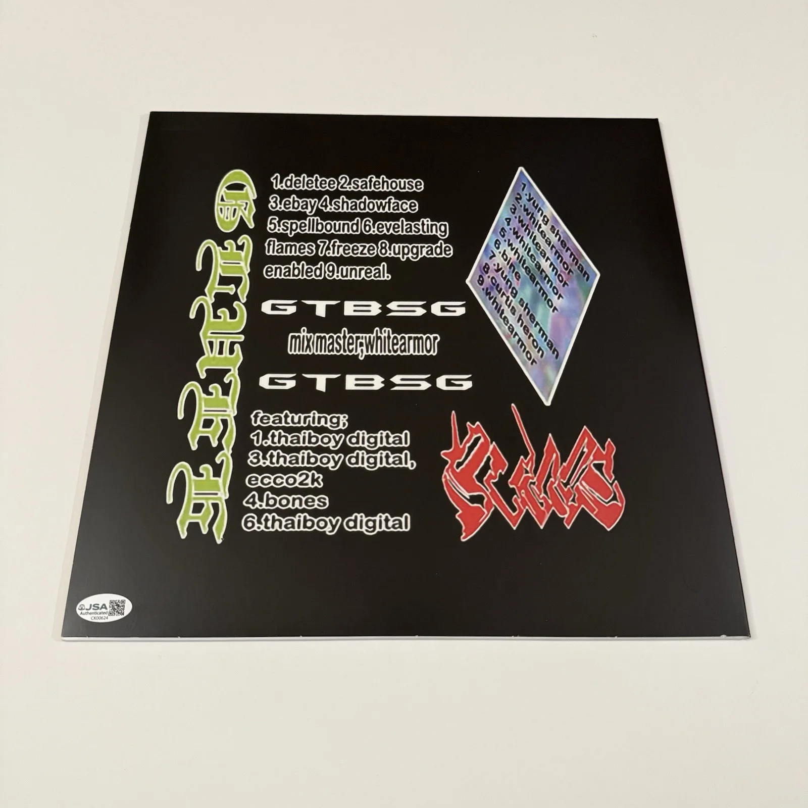 BLADEE SIGNED GLUEE VINYL RECORD RAPPER CREST ICEDANCER JSA COA, image 3