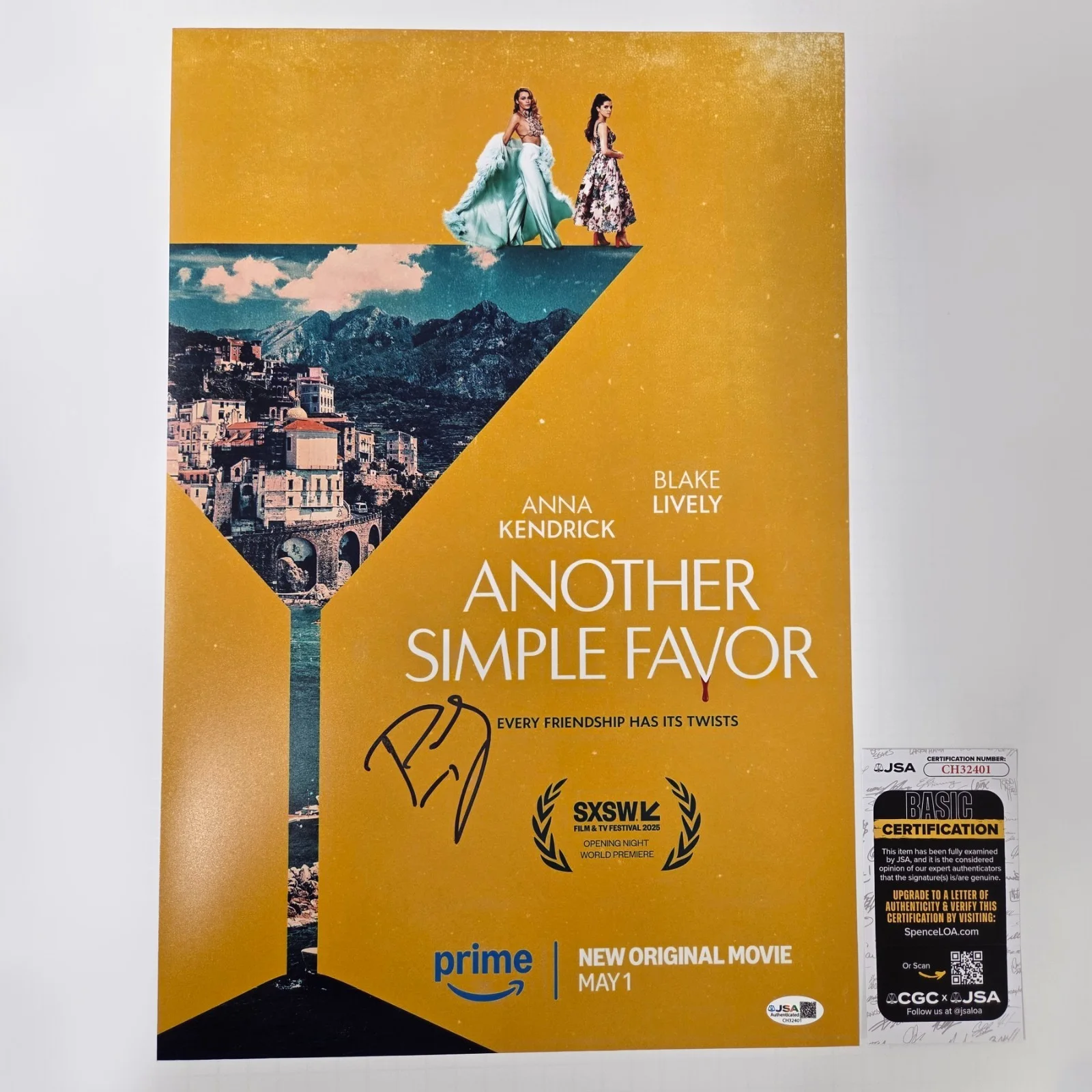 PAUL FEIG — PAUL FEIG Authentic Hand-signed "ANOTHER SIMPLE FAVOR" 12x18 Photo (JSA COA)
