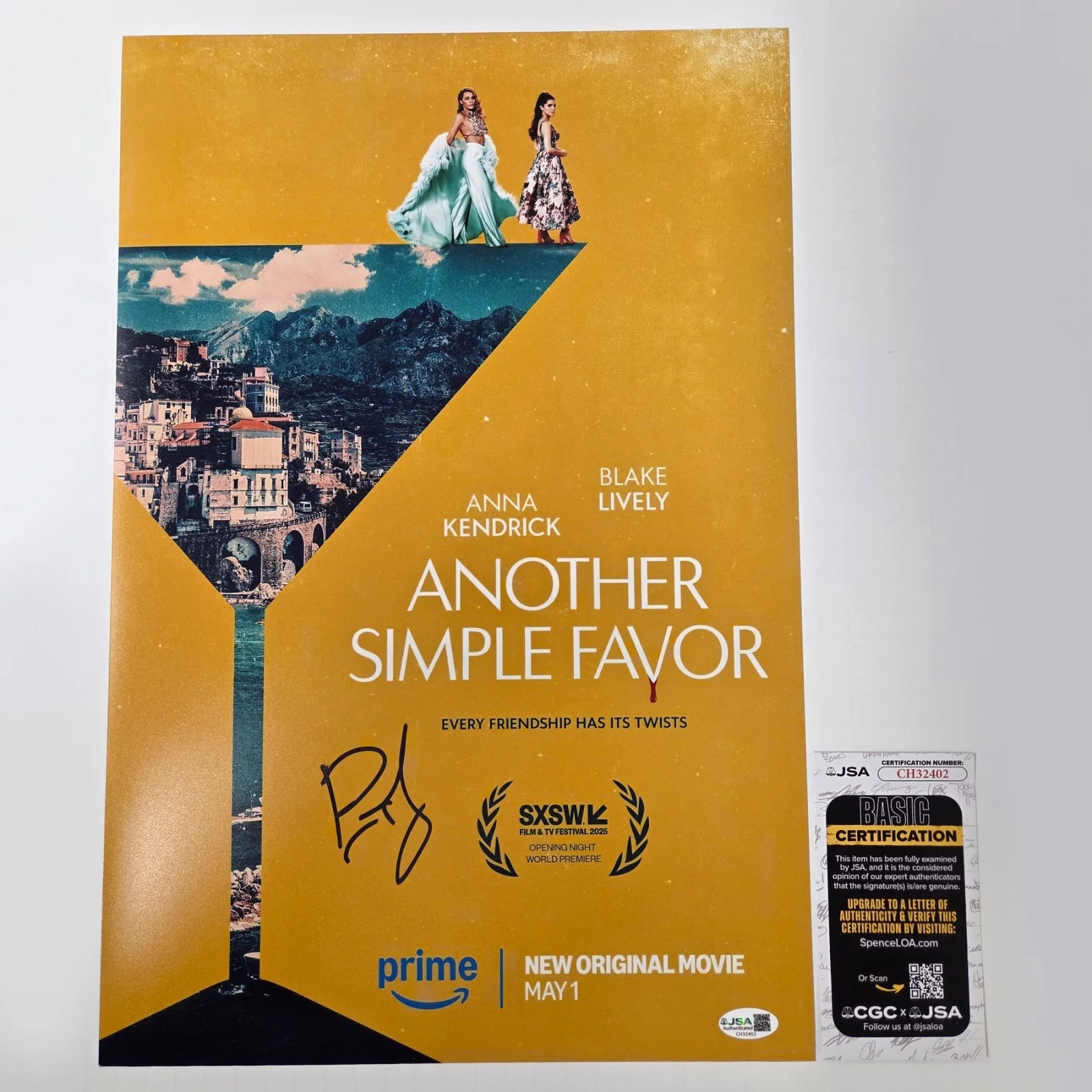 PAUL FEIG — PAUL FEIG Authentic Hand-signed "ANOTHER SIMPLE FAVOR" 12x18 Photo (JSA COA)