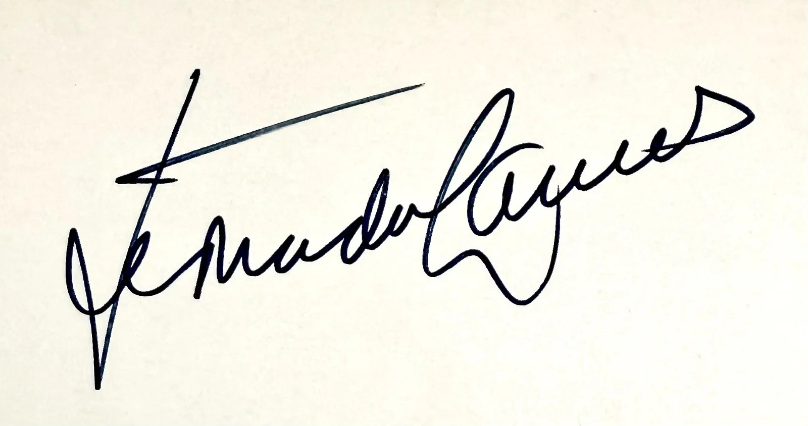 Fernando Lamas — FERNANDO LAMAS Autograph Signed 4"x 6" INDEX CARD The Merry Widow The Lost World, image 2