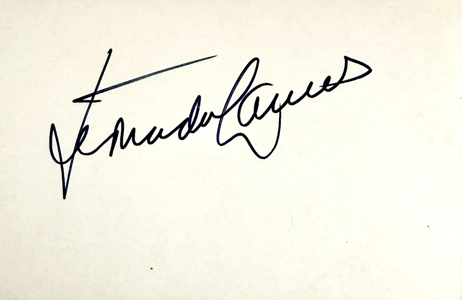 Fernando Lamas — FERNANDO LAMAS Autograph Signed 4"x 6" INDEX CARD The Merry Widow The Lost World, image 4
