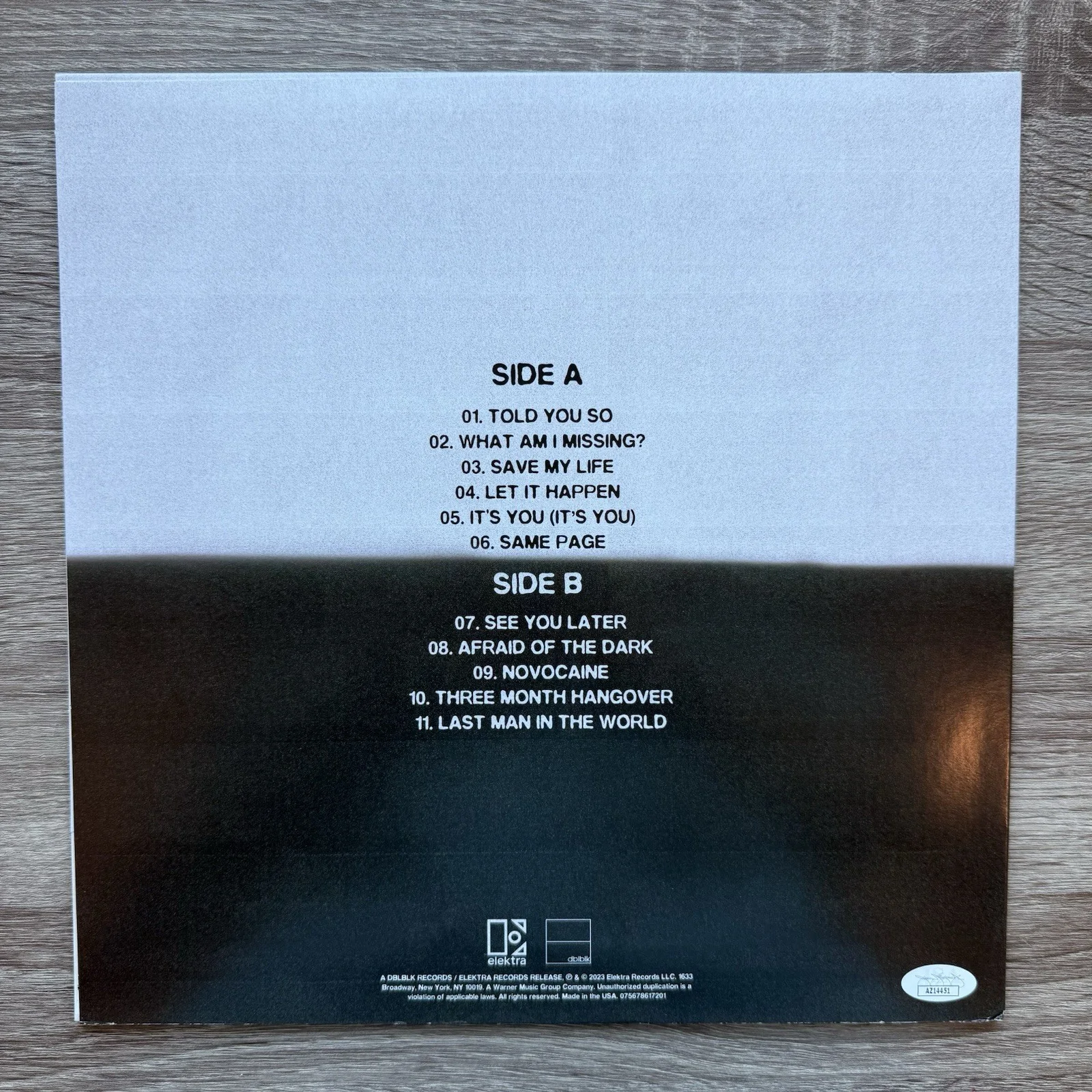 The Band Camino Autographed The Dark Signed Vinyl Record LP Gold Full Band JSA, изображение 5