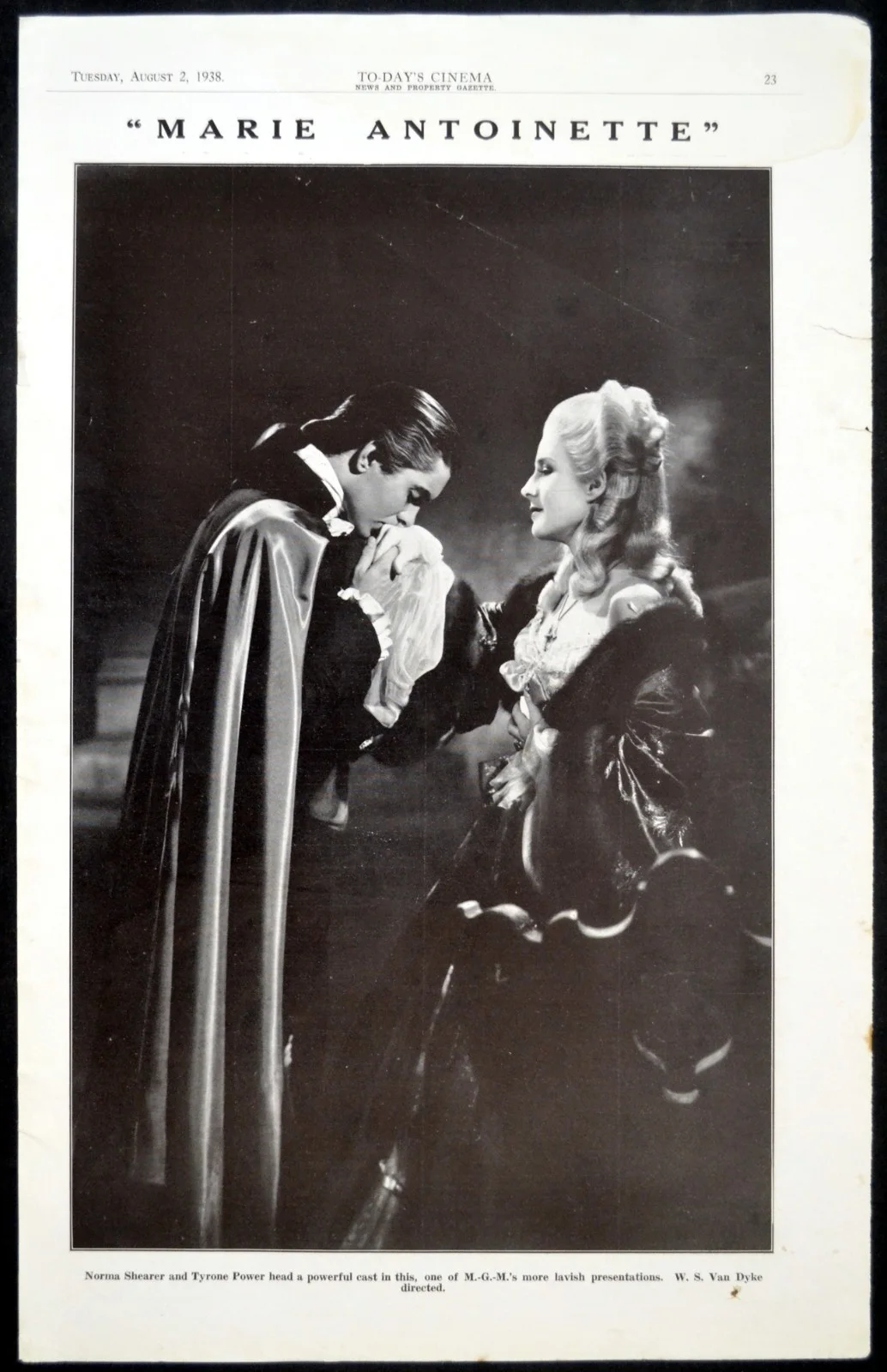 MARIE ANTOINETTE 1938 Norma Shearer Tyrone Power 3 PORTRAIT PAGES, image 3
