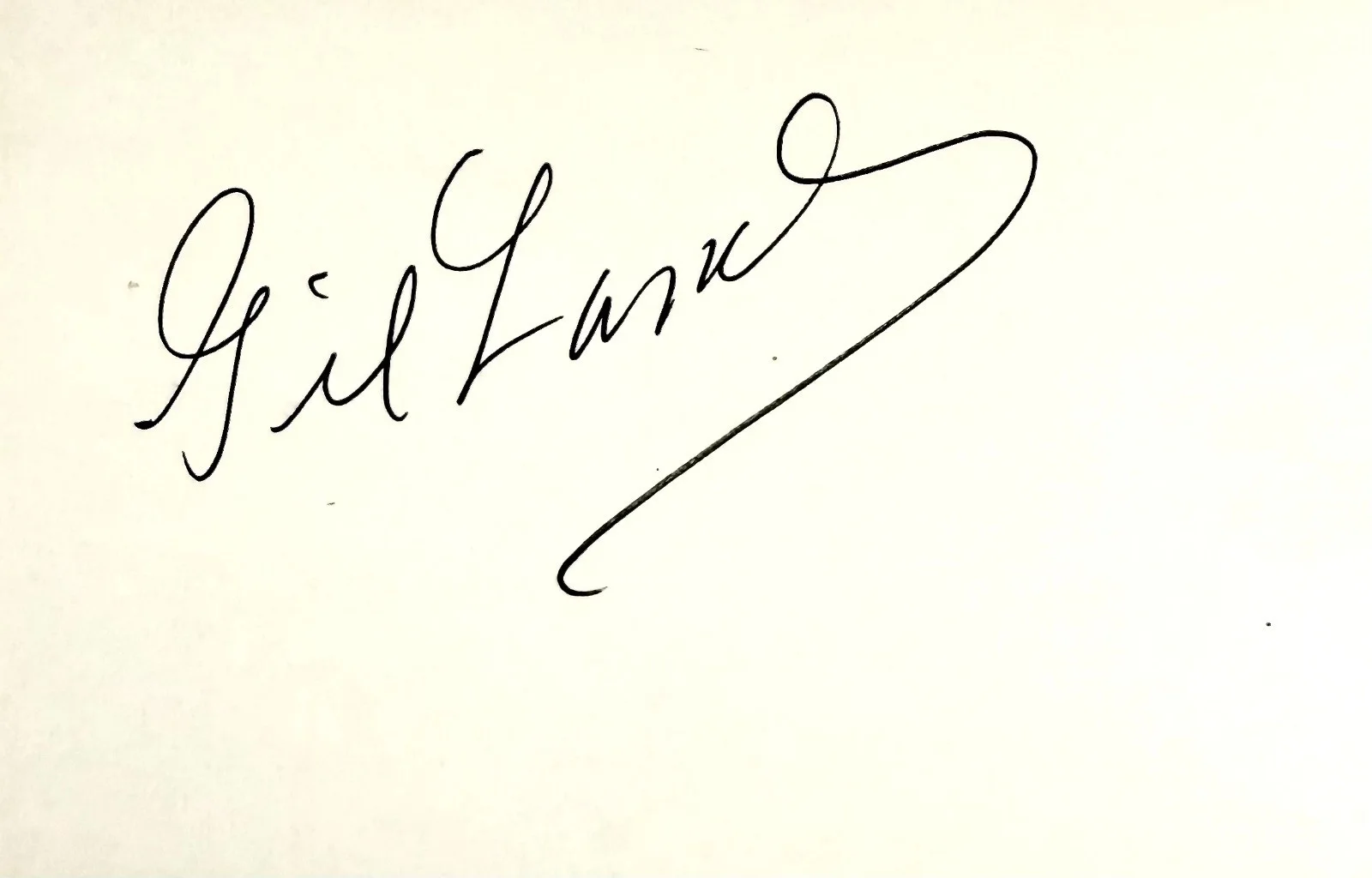 Gil Lamb — GIL LAMB Signed Autographed 4"x 6" INDEX CARD Rainbow Island Practically Yours, image 4