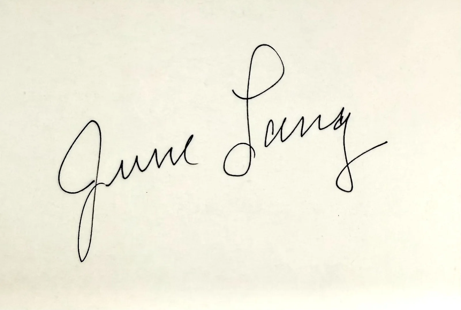 June Lang — JUNE LANG Signed Autographed 4x6 INDEX CARD Chandu the Magician Meet the Girls, изображение 4