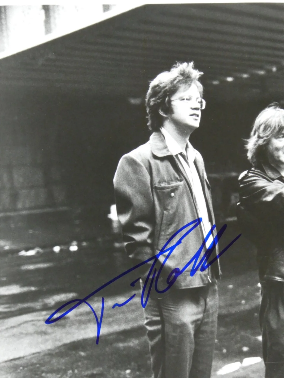 Tim Robbins — Tim Robbins Adrian Lyne Signed B&W 8x10 Promo Photo Jacobs Ladder Autographed, изображение 2