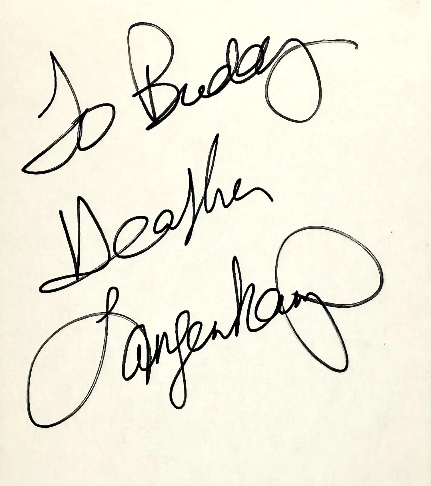 Heather Langenkamp — HEATHER LANGENKAMP Signed Autographed 4x 6 INDEX CARD A Nightmare on Elm Street, изображение 2
