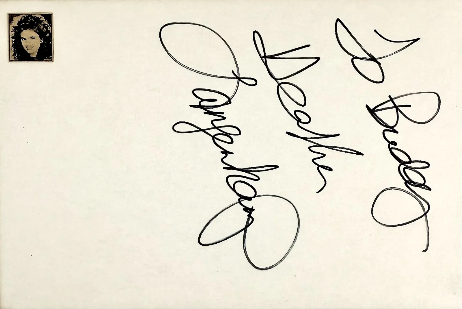 Heather Langenkamp — HEATHER LANGENKAMP Signed Autographed 4x 6 INDEX CARD A Nightmare on Elm Street, изображение 4